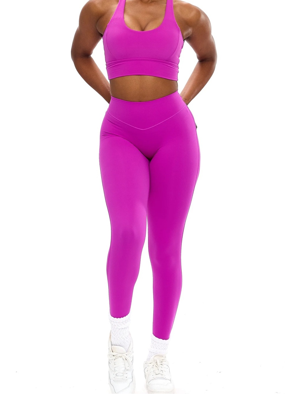 Buffbunny Aggressive Scrunch Highlight Legging M in Grape Juice